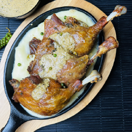 Canard aux poivres verts