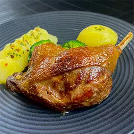 Canard aux poivres verts